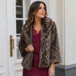Jacke Faux Fur leopard