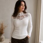Shirt Spitze Weiß