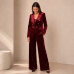 Velvet Blazer Bordeaux ausverkauft