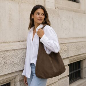 Wildleder Beuteltasche